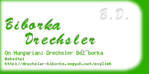 biborka drechsler business card